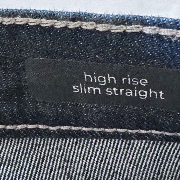 Sam Edelman Circus NY Womens  High-Rise Slim Straight Blue Denim Jeans Size 31 - Picture 9 of 11